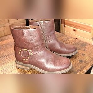 Ladies B.O.C. Born Concept Cole Harness Moto Booties Brown Motorcycle 6.5
